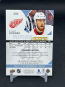 2018 UPPER DECK SP AUTHENTIC - FUTURE WATCH AUTO - F. HRONEK - #205 - #'D/999 - AUTOGRAPH - RC