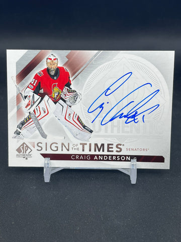 2017 UPPER DECK SP AUTHENTIC - SIGN OF THE TIMES - C. ANDERSON - #SOTT-AN - AUTOGRAPH