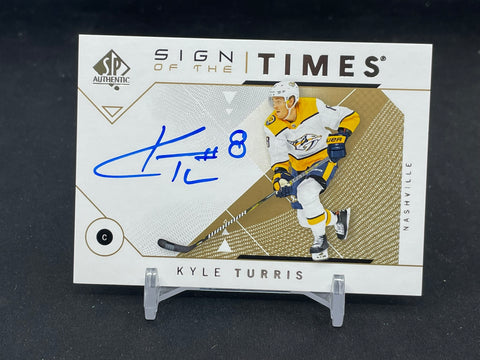 2018 UPPER DECK SP AUTHENTIC - SIGN OF THE TIMES - K. TURRIS - #SOTT-KT - AUTOGRAPH