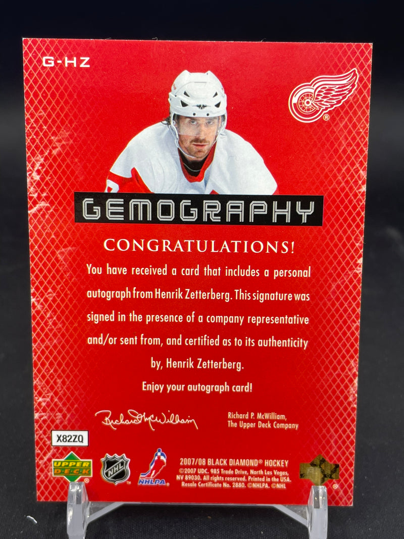 2007 UPPER DECK BLACK DIAMOND - GEMOGRAPHY - H. ZETTERBERG -