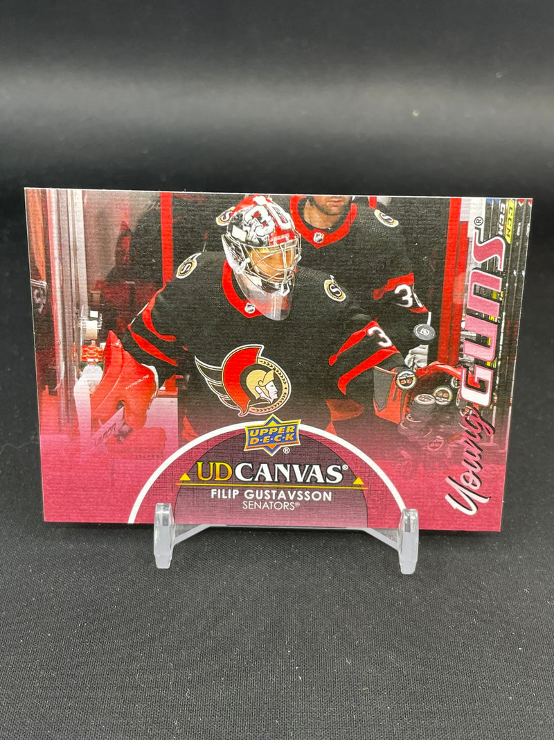 2021 UPPER DECK SERIES ONE - UD CANVAS - YOUNG GUNS - F. GUSTAVSSON -