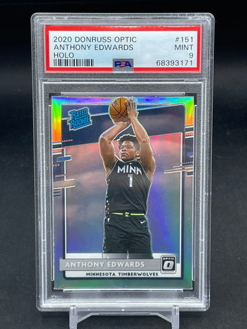 2020 PANINI DONRUSS OPTIC - HOLO - RATED ROOKIE - A. EDWARDS - #151 - PSA 9 - RC