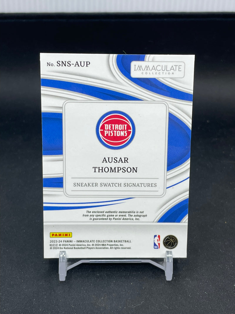 2023 PANINI IMMACULATE - SNEAKER SWATCH SIGNATURES - A. THOMPSON - #SNS-AUP - #'D/49 - RELIC - AUTOGRAPH - RC
