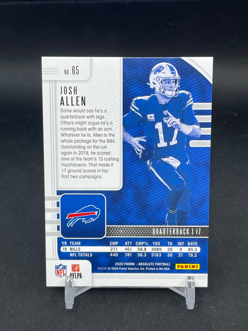 2020 PANINI ABSOLUTE - ONE OF ONE - J. ALLEN - #65 - #'D/1