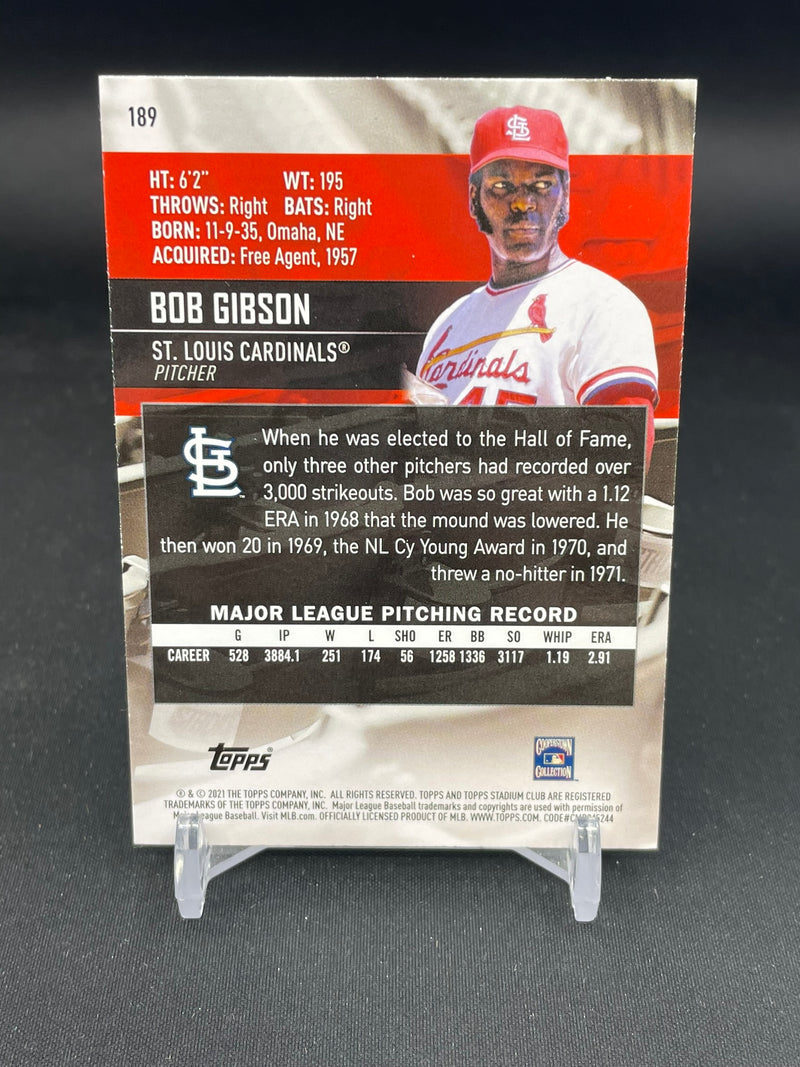 2021 TOPPS STADIUM CLUB - B. GIBSON -