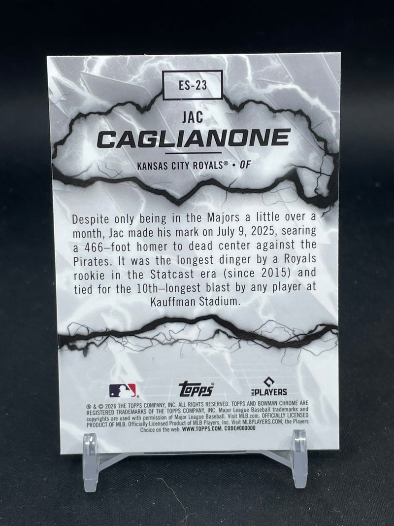 2026 TOPPS BOWMAN CHROME - ELECTRIC SLUGGERS - J. CAGLIANONE -