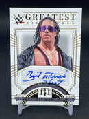 2024 PANINI NATIONAL TREASURES - GREATEST SIGNATURES - BRET "HIT MAN" HART - #WG-BHM - #'D/49 - AUTOGRAPH