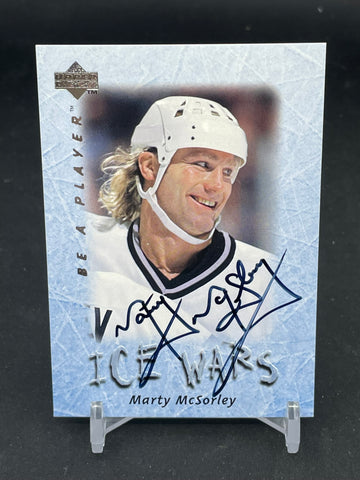 1996 UPPER DECK BE A PLAYER - ICE WARS - M. MCSORLEY - #S225 - AUTOGRAPH