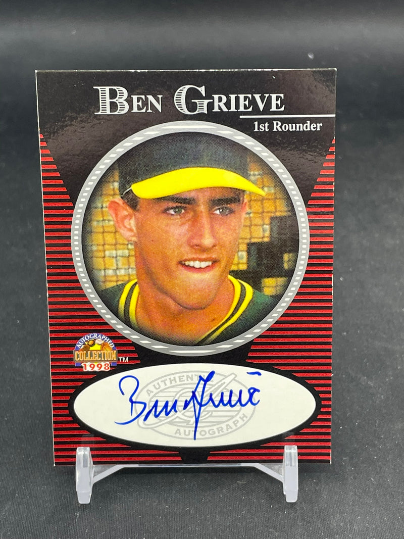 1997 SCORE BOARD - 1ST ROUNDER - B. GRIEVE - AUTOGRAPH