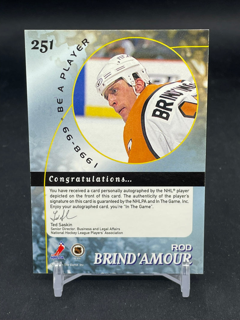 1998 IN THE GAME - BE A PLAYER - R. BRIND'AMOUR -