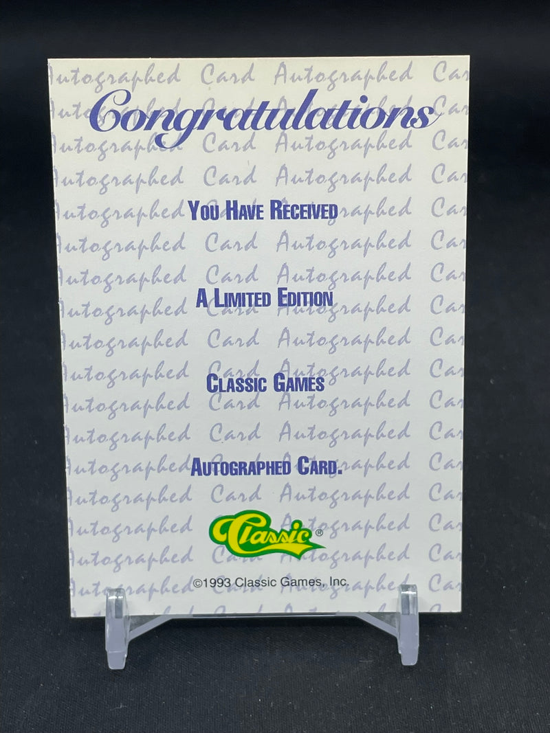 1993 CLASSIC GAME - C. CHELIOS - AUTOGRAPH -