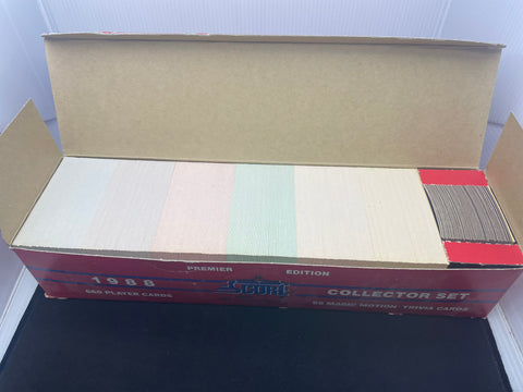 1988 SCORE COLLECTOR SET - PREMIER EDITION - COMPLETE 660 CARDS CARDS + 56 MAGIC MOTION TRIVIA CARDS