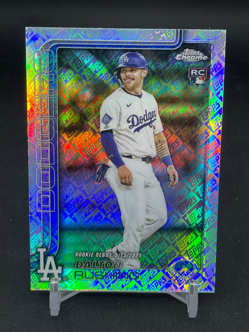 2025 TOPPS CHROME - LOGO REFRACTOR - ROOKIE DEBUT - D. RUSHING -