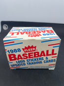 1988 FLEER BASEBALL - LOGO STICKERS & UPDATED TRADING CARDS - COMPLETE SET 132 CARDS + 22 LOGO STICKERS