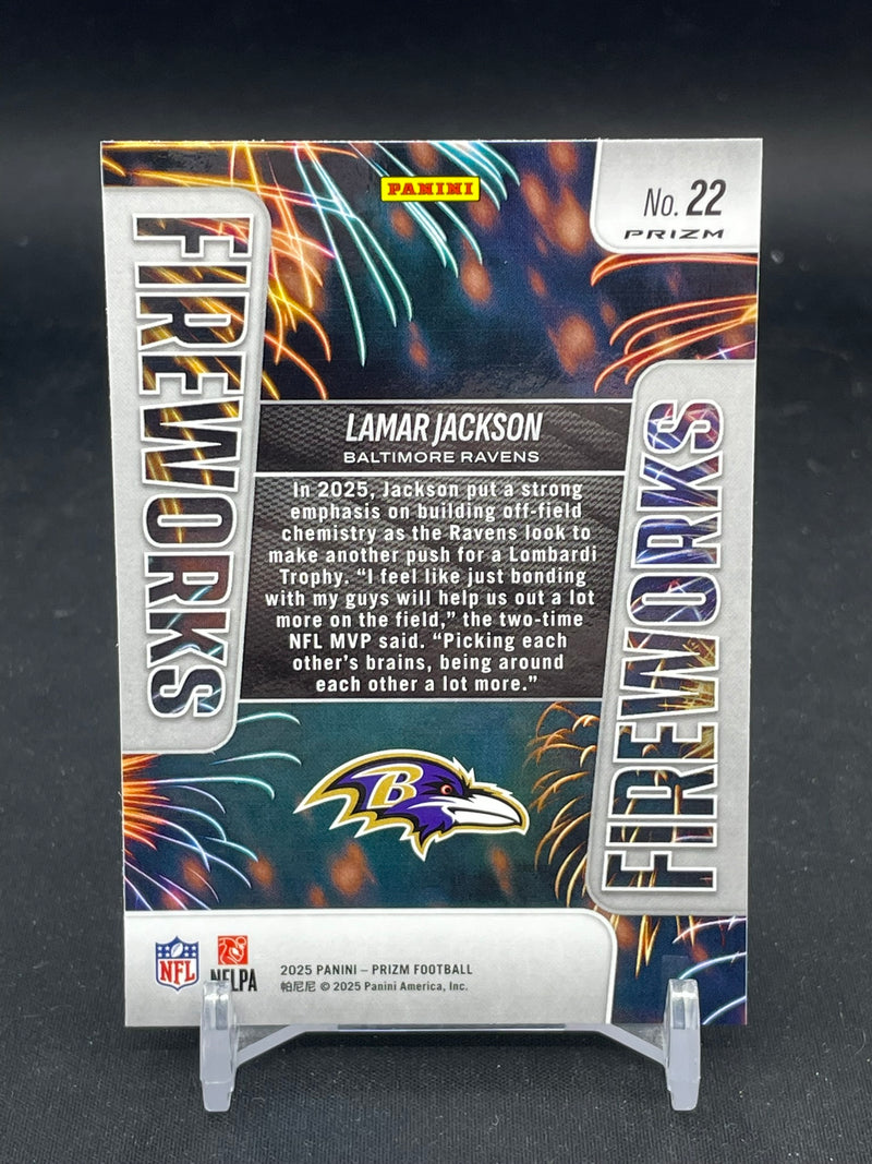 2025 PANINI PRIZM - DISCO PRIZM - FIREWORKS - L. JACKSON -