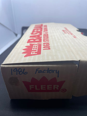 1986 FLEER BASEBALL - COMPLETE SET WITH LOGO STICKERS - 660 CARDS