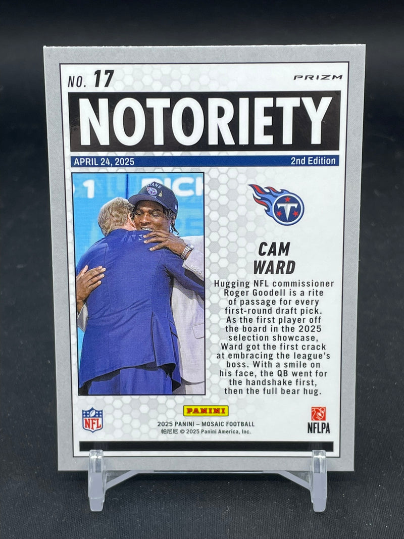 2025 PANINI MOSAIC - GREEN MOSAIC - NOTORIETY - C. WARD -