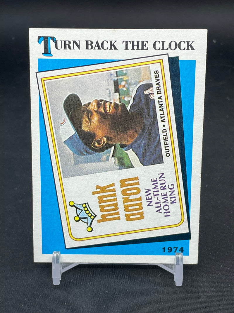 1989 TOPPS - TURN BACK THE CLOCK - H. AARON -