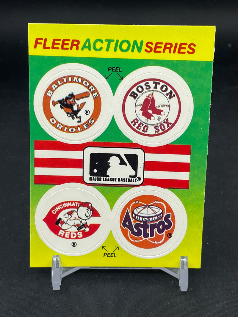1990 FLEER ACTION SERIES STICKER CARD
