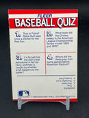 1990 FLEER ACTION SERIES STICKER CARD