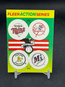 1990 FLEER ACTION SERIES STICKER CARD