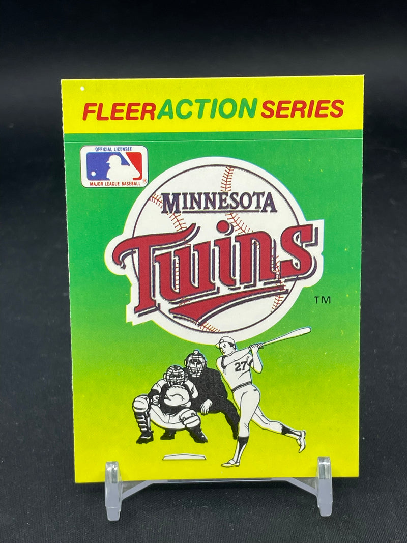 1990 FLEER ACTION SERIES STICKER CARD