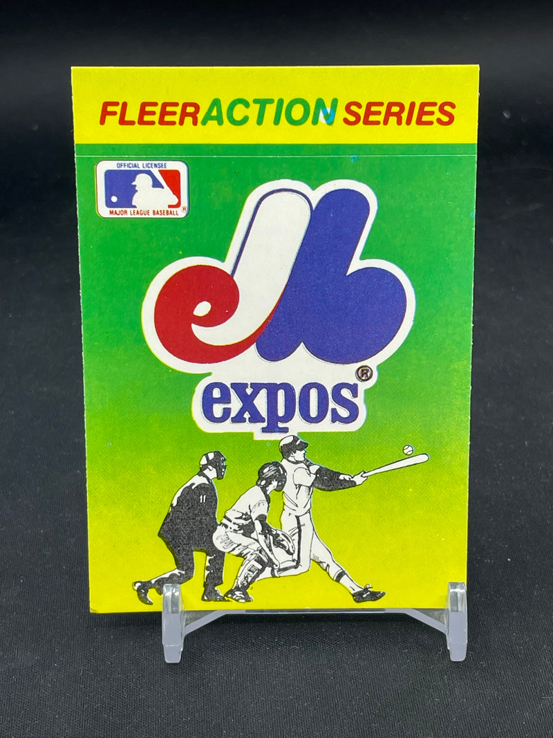 1990 FLEER ACTION SERIES STICKER CARD