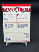 1990 FLEER ACTION SERIES STICKER CARD