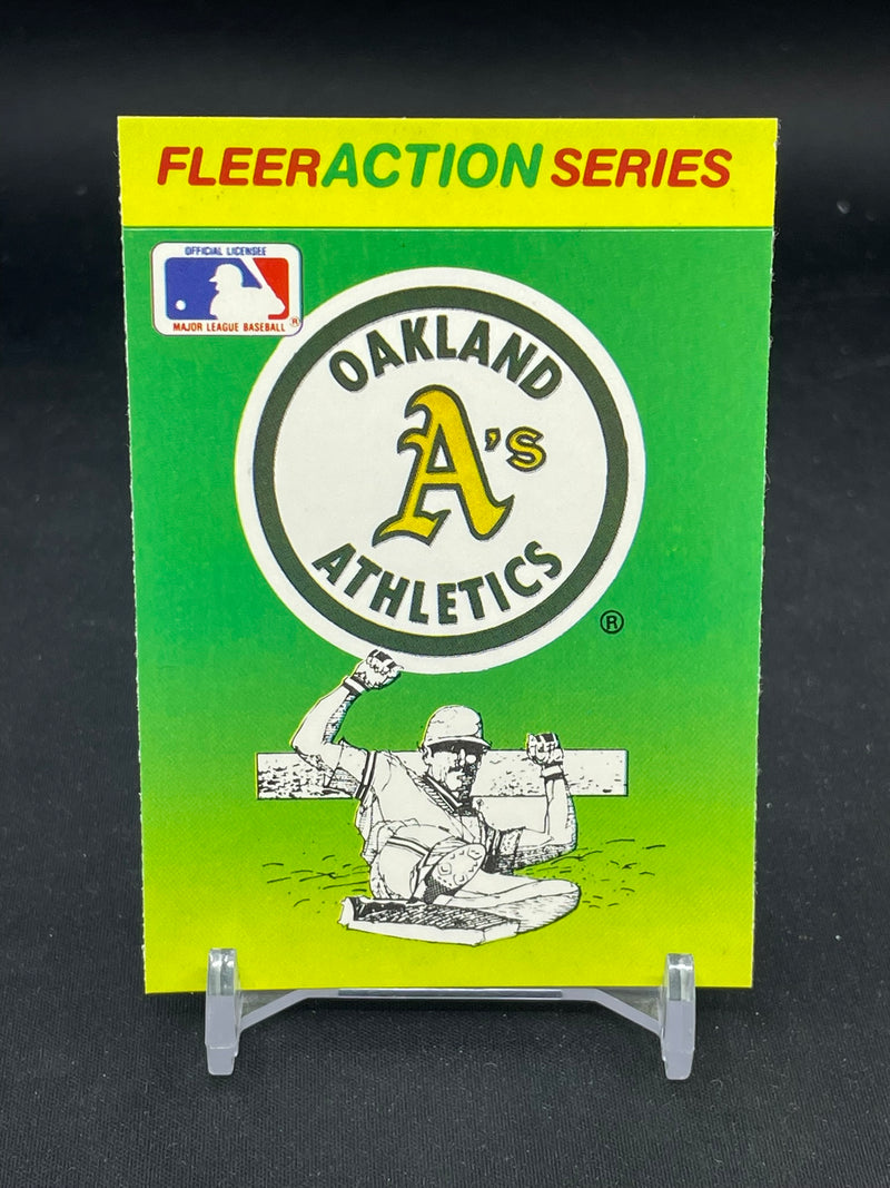 1990 FLEER ACTION SERIES STICKER CARD