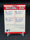 1990 FLEER ACTION SERIES STICKER CARD