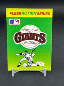 1990 FLEER ACTION SERIES STICKER CARD
