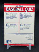 1990 FLEER ACTION SERIES STICKER CARD
