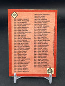 1986 O-PEE-CHEE - BASEBALL CHECKLIST -