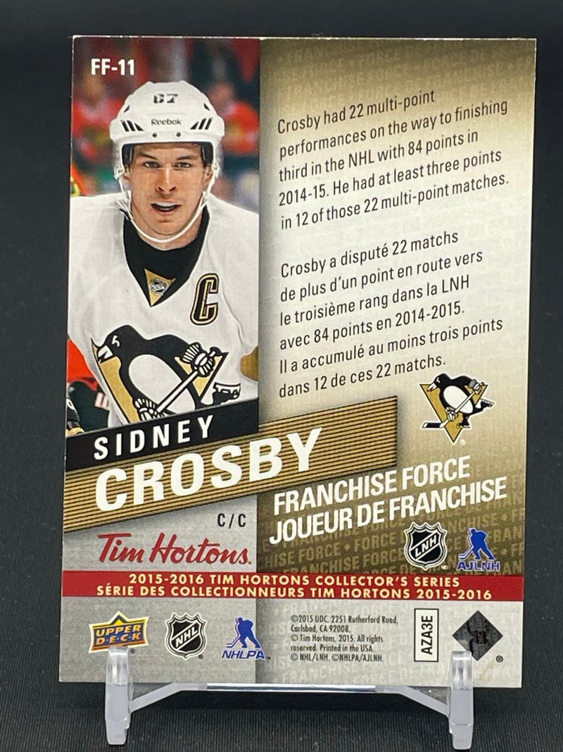 2015 UPPER DECK TIM HORTONS - FRANCHISE FORCE - S. CROSBY -