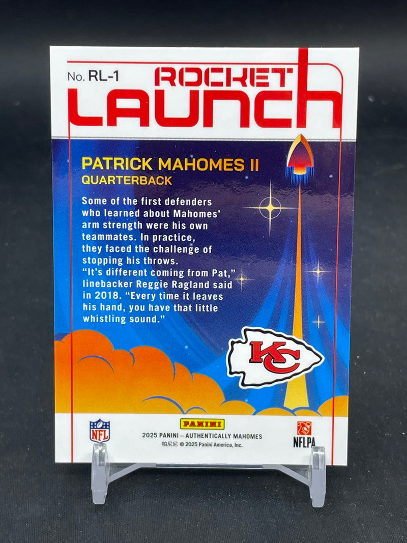 2025 PANINI AUTHENTICALLY MAHOMES - ROCKET LAUNCH - P. MAHOMES -