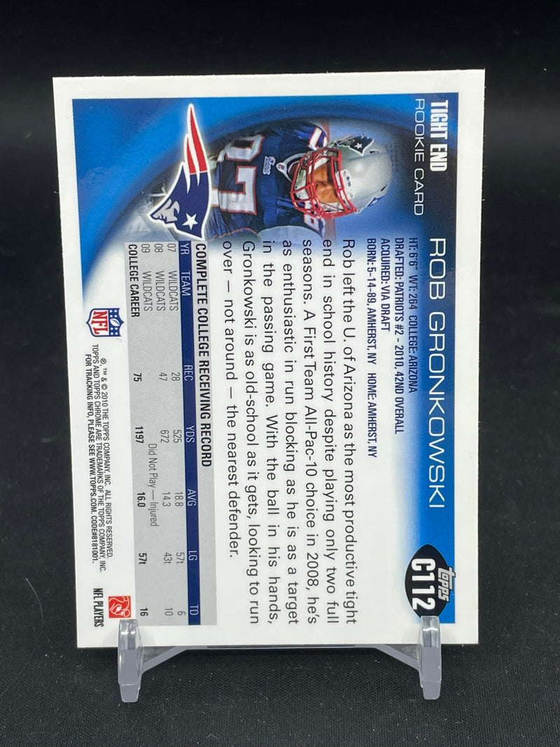 2010 TOPPS CHROME - R. GRONKOWSKI -