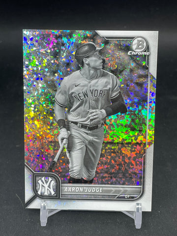 2022 TOPPS BOWMAN CHROME - BLACK/WHITE MINI DIAMOND REFRACTOR - A. JUDGE - #90 - #'D/199
