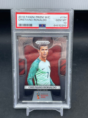 2018 PANINI PRIZM WORLD CUP - C. RONALDO - #154 - PSA 10