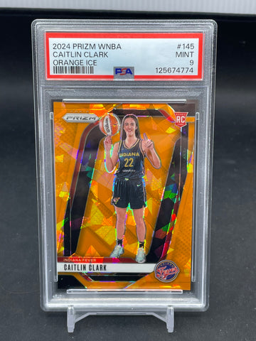 2024 PANINI PRIZM - ORANGE ICE - C. CLARK - #145 - PSA 9 - RC
