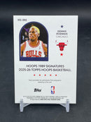 2025 TOPPS NBA HOOPS - 1989 SIGNATURE - D. RODMAN -