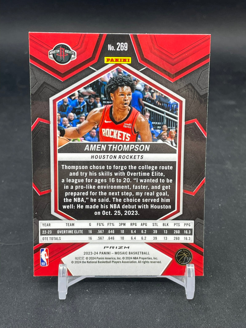 2023 PANINI MOSAIC - GREEN MOSAIC - NBA DEBUT - A. THOMPSON -