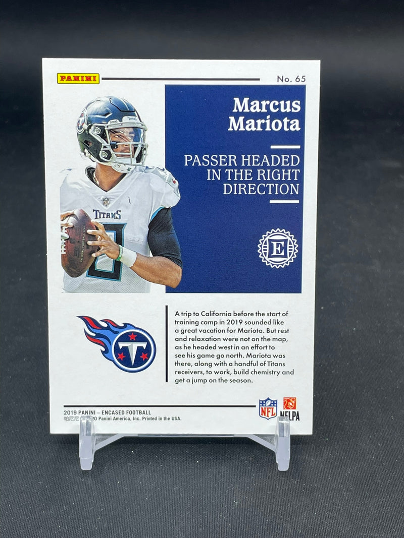 2019 PANINI ENCASED - GREEN - M. MARIOTA - #65 - #'D/5