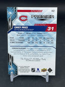 2019 UPPER DECK PREMIER - PLATINUM BLUE SPECTRUM - C. PRICE - #42 - #'D/3 - AUTOGRAPH