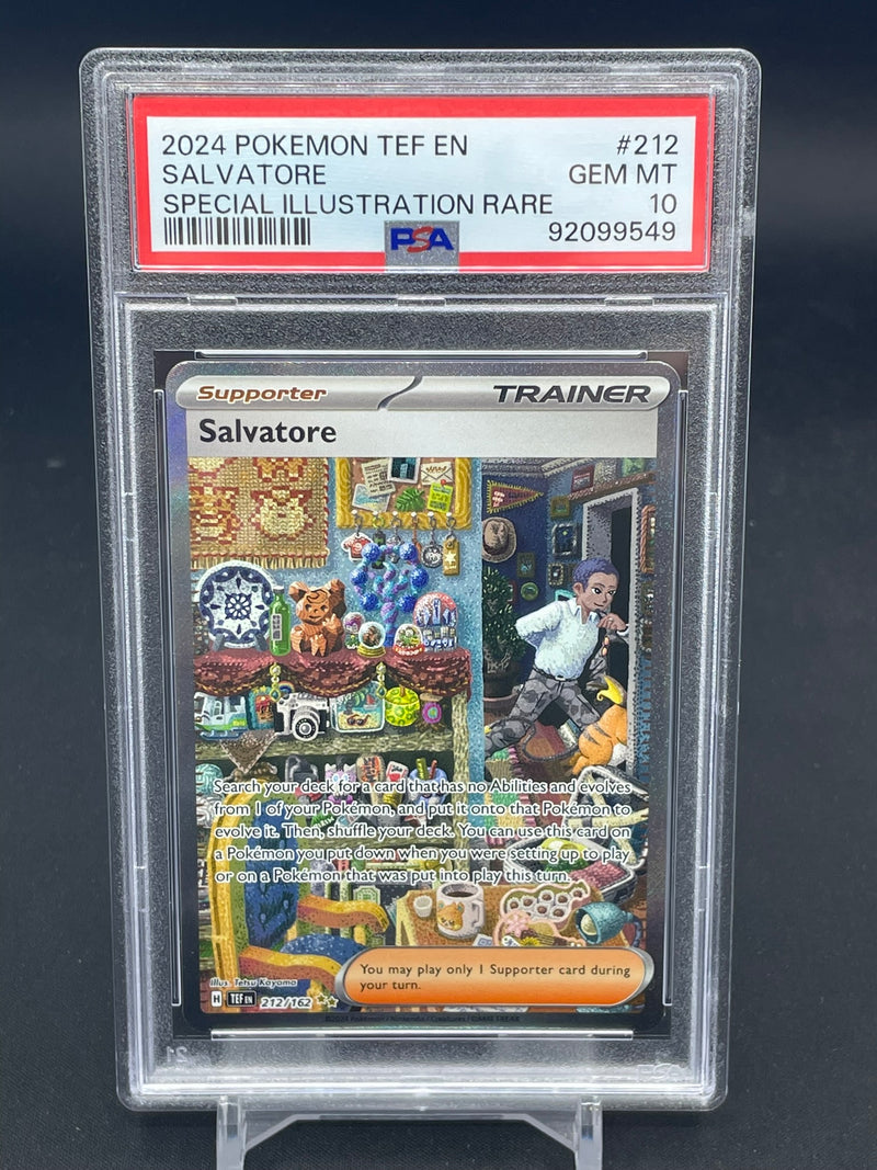 POKEMON - TEMPORAL FORCES - SALVATORE - SPECIAL ILLUSTRATION RARE -