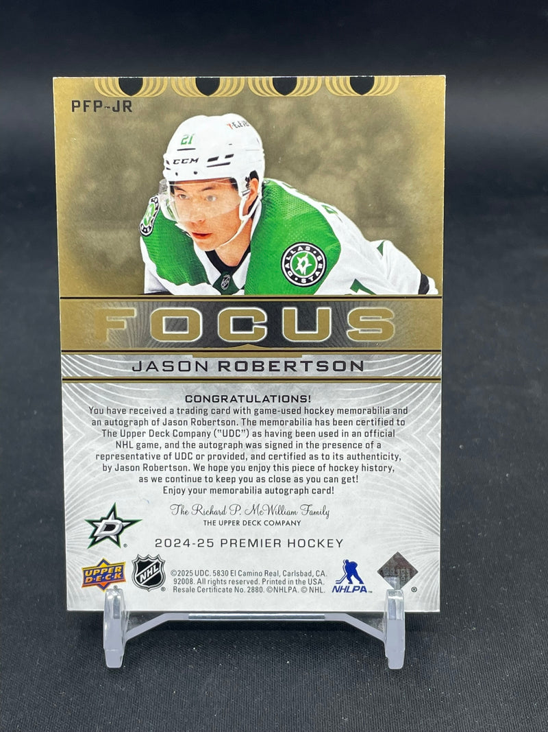2024 UPPER DECK PREMIER - FOCUS - J. ROBERTSON - #PFP-JR - #'D/15 - RELIC - AUTOGRAPH