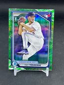 2024 TOPPS BOWMAN CHROME - GREEN LUNAR GLOW - 1ST BOWMAN - T. YESAVAGE -