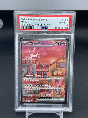 POKEMON - 151 PROMO - MEW EX - SIR - #053 - PSA 8