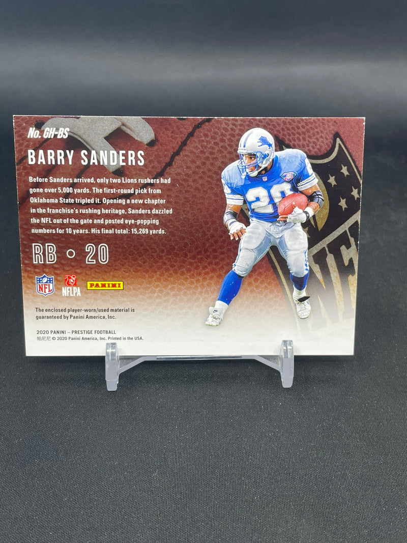 2020 PANINI PRESTIGE - GRIDIRON HERITAGE - B. SANDERS -