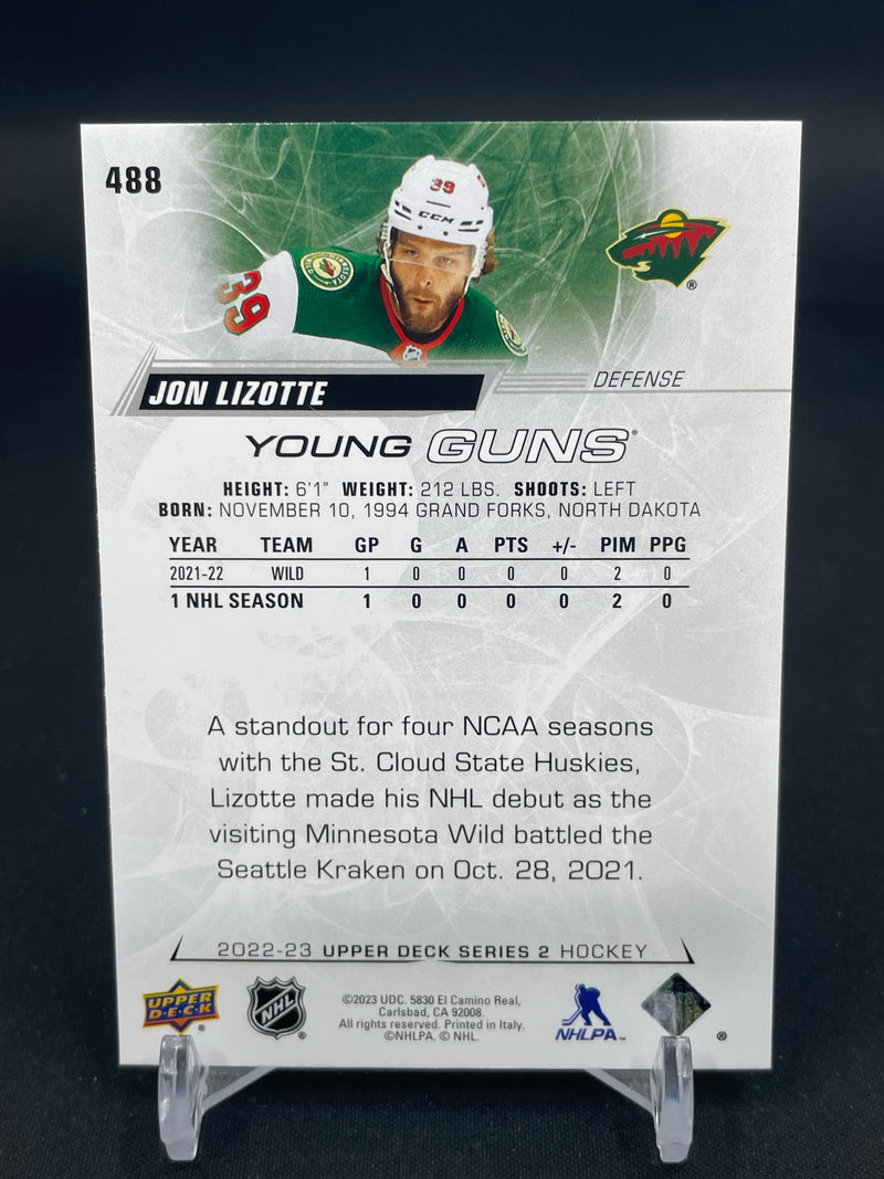 2022 UPPER DECK SERIES TWO - YOUNG GUNS - J. LIZOTTE -