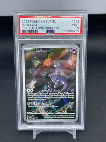 POKEMON - 151 PROMO - MEWTWO - IR - #052 - PSA 9